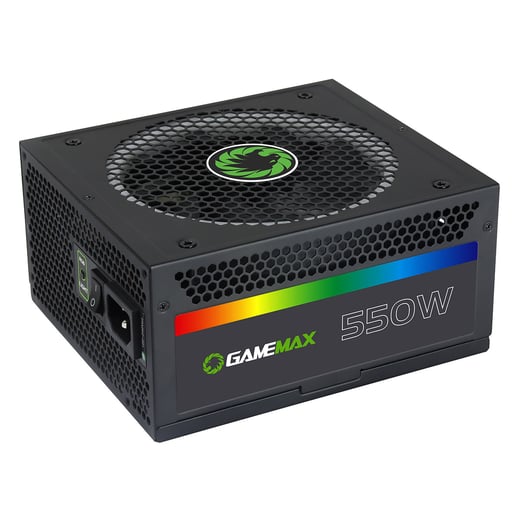 GameMax RGB 550W Modular 80 Plus Gold Power Supply