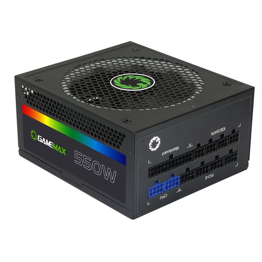 GameMax RGB 550W Modular 80 Plus Gold Power Supply