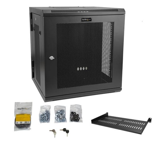 StarTech.com Server Rack Wall-Mount Cabinet - 17 inch Deep - Hinged - 12U 