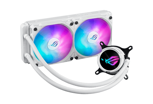 ASUS ROG Strix LC III 240 ARGB White Edition 240mm Liquid CPU Cooler in White