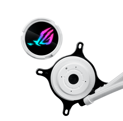 ASUS ROG Strix LC III 240 ARGB White Edition 240mm Liquid CPU Cooler in White