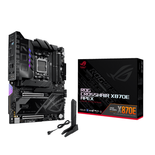 ASUS ROG Crosshair X870E Apex ATX Motherboard for AMD Socket AM5 CPUs