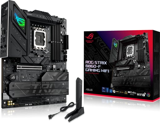 ASUS ROG Strix B860-F Gaming WiFi ATX Motherboard for Intel LGA1851 CPUs