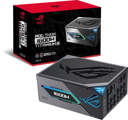 1600W ASUS ROG Thor Titanium III Modular 80 Plus Titanium PSU