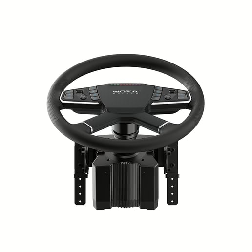 MOZA Racing Truck Driving Simulator (R5 Base, TSW Truck Wheel, SR-P Lite Pedals, Truck Wheel Clamp)