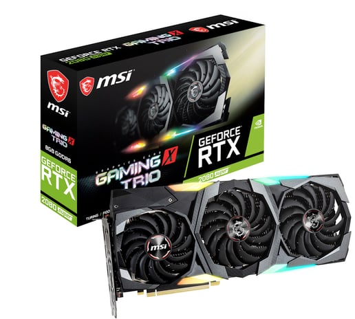 MSI GeForce RTX 2080 SUPER GAMING X TRIO OC 8GB Graphics Card