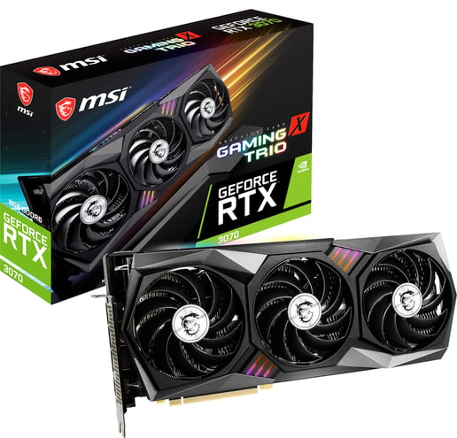 MSI GeForce RTX 3070 GAMING X TRIO OC 8GB Graphics Card