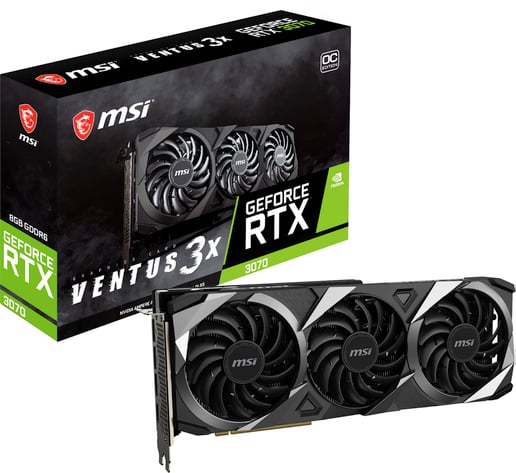 MSI GeForce RTX 3070 Ventus 3X OC 8GB Graphics Card