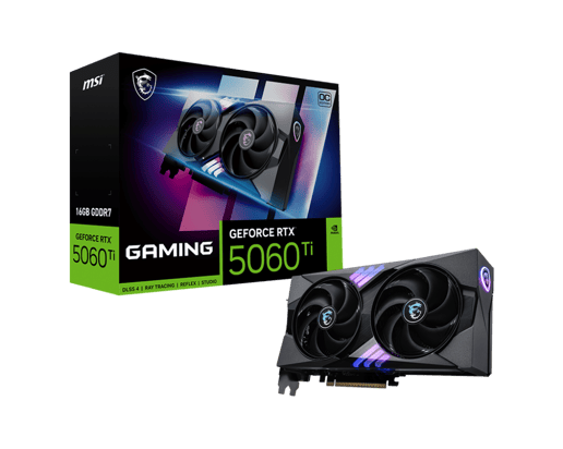 MSI GeForce RTX 5060 Ti GAMING OC 16GB GDDR7 Graphics Card