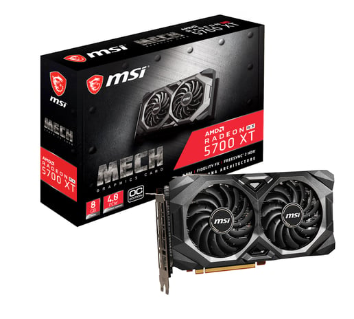 MSI Radeon RX 5700 XT MECH OC 8GB Graphics Card