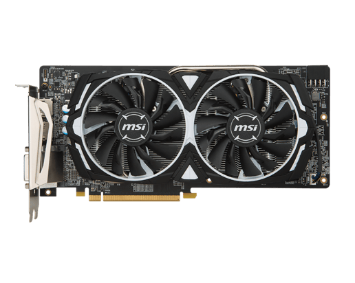 MSI Radeon RX 580 ARMOR OC 8GB Graphics Card