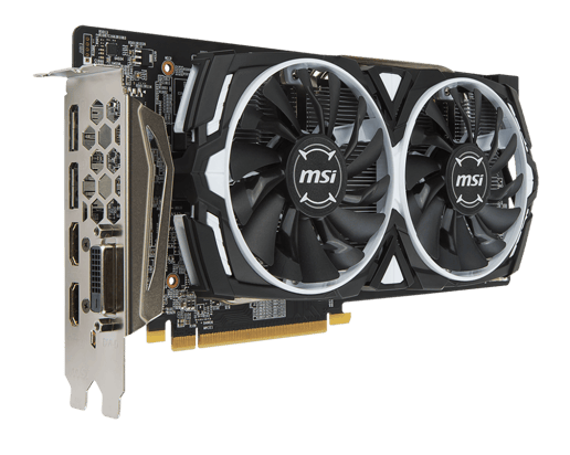 MSI Radeon RX 580 ARMOR OC 8GB Graphics Card