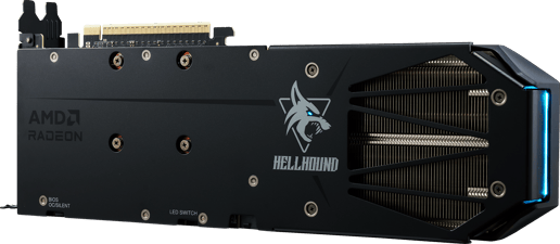PowerColor Radeon RX 9060 XT HellHound OC 16GB GDDR6 Graphics Card