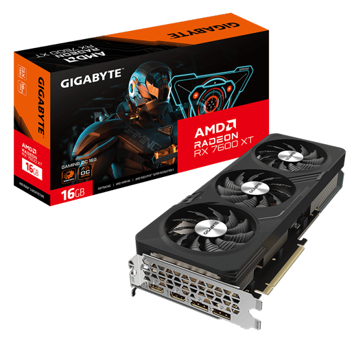 Gigabyte Radeon RX 7600 XT GAMING OC 16GB GDDR6 Graphics Card