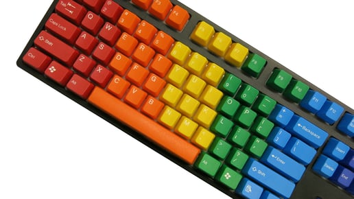 Tai-Hao Rainbow Limited Edition ABS Keycaps, US Layout