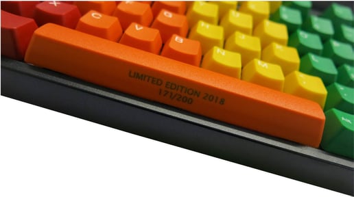 Tai-Hao Rainbow Limited Edition ABS Keycaps, US Layout