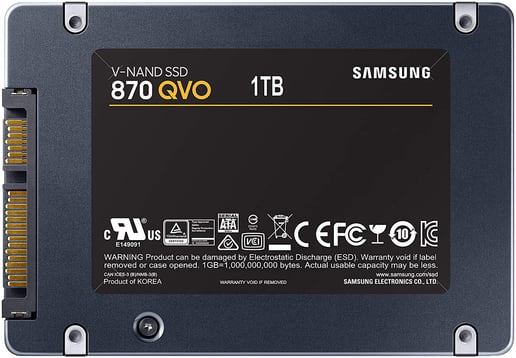 1TB Samsung 870 QVO 2.5" SATA III Solid State Drive