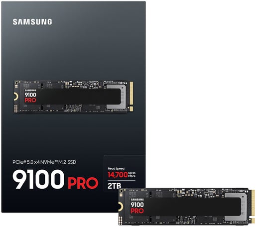 2TB Samsung 9100 PRO M.2 2280 PCI Express 5.0 x4 NVMe Solid State Drive