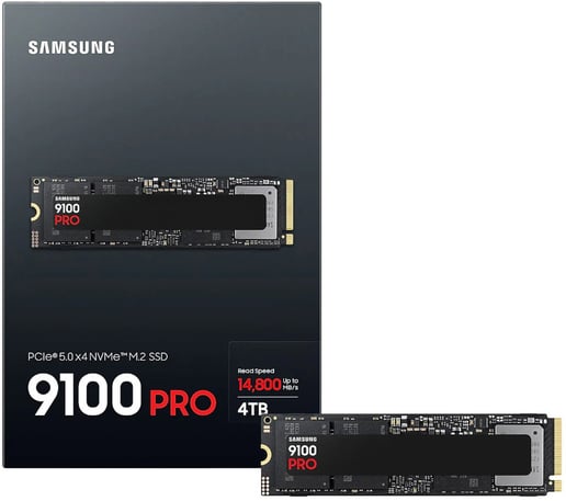 4TB Samsung 9100 PRO M.2 2280 PCI Express 5.0 x4 NVMe Solid State Drive