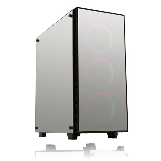 GameMax Sapphire Mid Tower Gaming Case - Black 