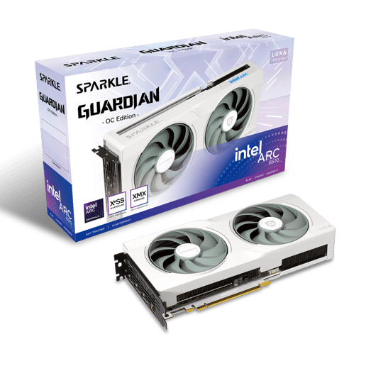 SPARKLE Intel Arc B570 GUARDIAN Luna OC 10GB GDDR6 Graphics Card