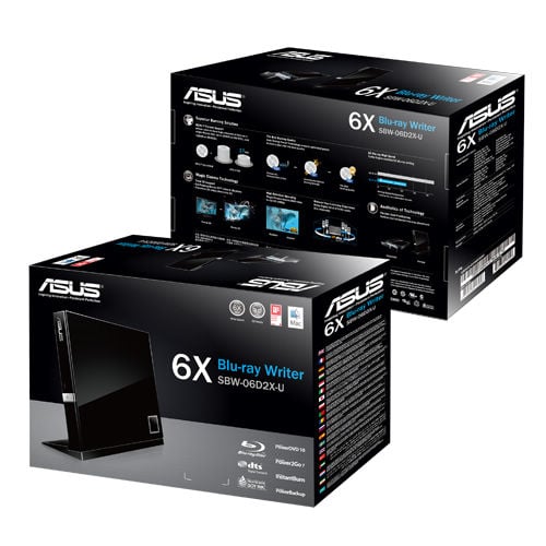 ASUS SBW-06D2X-U External Blu-ray Writer Optical Drive
