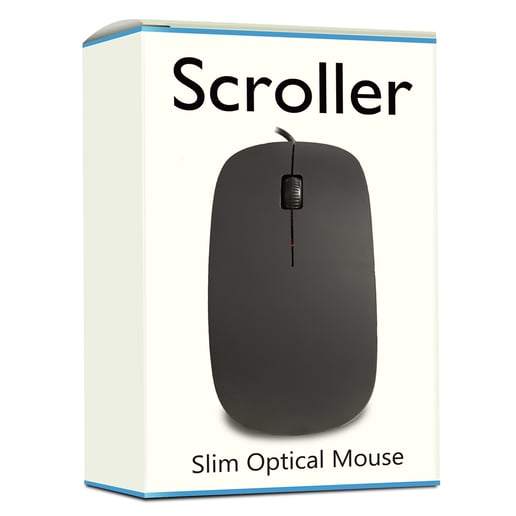Generic Scroller Slim USB 2.0 Optical Mouse