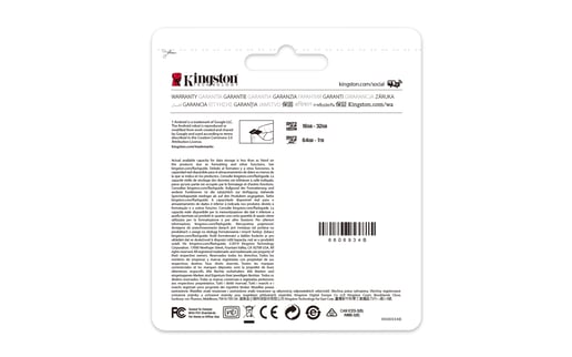 128GB Kingston Canvas Select Plus UHS-1 (U1) microSD Card & Adaptor 