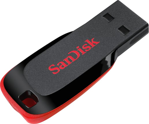 16GB SanDisk Cruzer Blade USB 2.0 Flash Drive