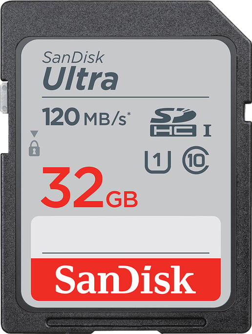 32GB SanDisk Ultra UHS-1 (U1) SD Card 