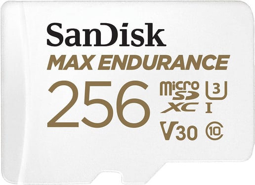 256GB SanDisk MAX ENDURANCE UHS-1 (U3) microSD Card & Adaptor 