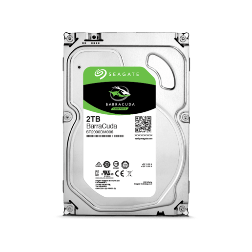 Seagate BarraCuda 2TB SATA III 3.5" Hard Drive - 7200RPM, 64MB