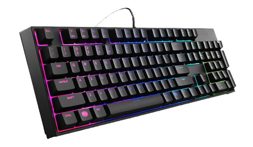 Cooler Master MasterKeys Lite L Combo Keyboard and Ambidextrous Mouse Gaming Bundle with LED Lighting Effects