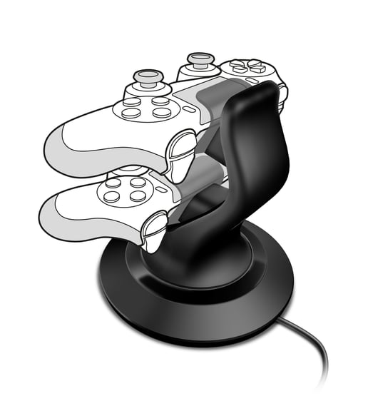 SpeedLink TwinDock Charge System for Sony Playstation 4 (Black) UK Model