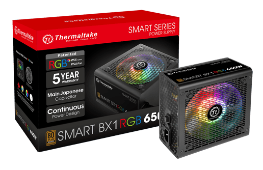 Thermaltake Smart BX1 RGB 650W Power Supply 80 Plus Bronze