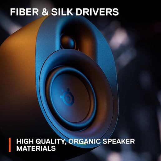 SteelSeries Arena 7 Illuminated 2.1 Gaming Speakers - Black