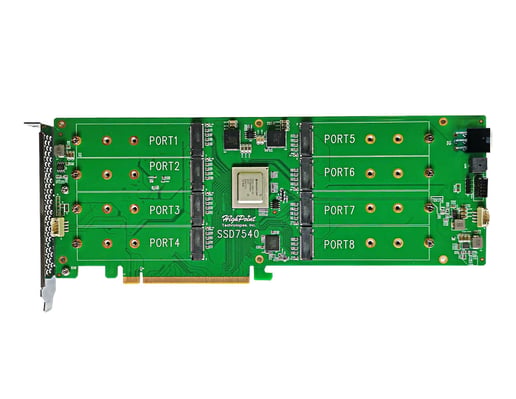 HighPoint SSD7540 PCIe RAID Controller for 8x PCIe Gen4 M.2 Slots