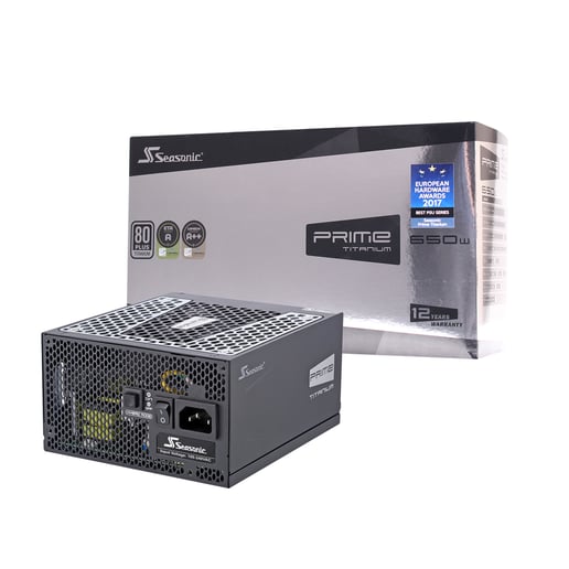Seasonic Prime Ultra 650W Modular Power Supply 80 Plus Titanium