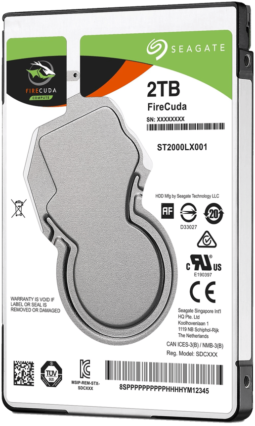 Seagate FireCuda 2TB SATA III 2.5" Hybrid Drive - 5400RPM, 8000MB