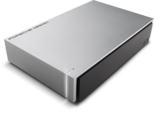 LaCie Porsche Design 4TB Desktop External Hard Drive in Silver