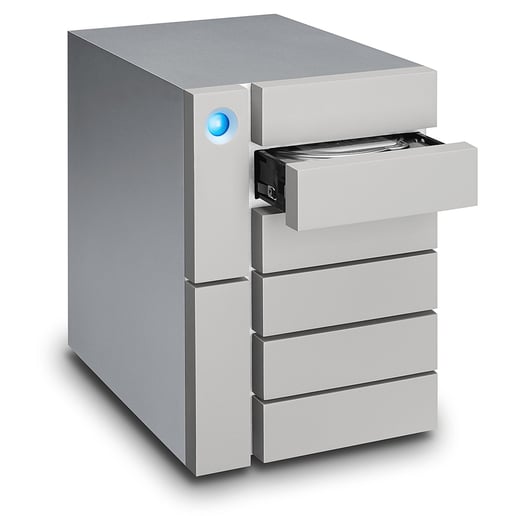 LaCie 6big Thunderbolt 3 24TB Desktop External Hard Drive in White