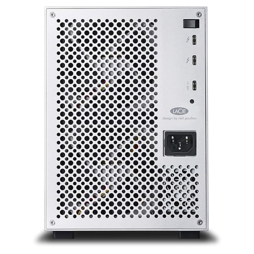 LaCie 6big Thunderbolt 3 24TB Desktop External Hard Drive in White