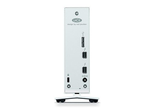 LaCie d2 Thunderbolt 3 10TB Desktop External Hard Drive in White
