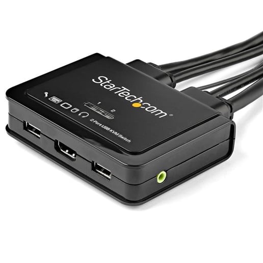 StarTech.com 2-Port HDMI KVM Switch with Built-In Cables