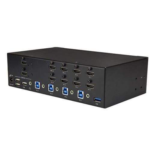 StarTech.com 4-Port HDMI KVM Switch - 4K 30Hz - Dual Display