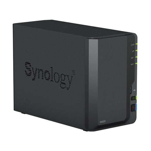 Synology DiskStation DS223 2-Bay Desktop NAS Enclosure