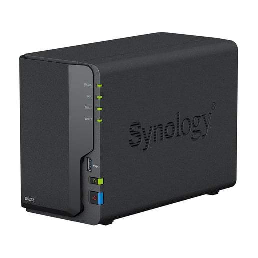 Synology DiskStation DS223 2-Bay Desktop NAS Enclosure