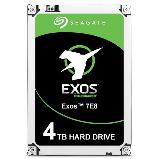 Seagate Exos 7E8 4TB SAS 12Gb/s 3.5" Hard Drive - 7200RPM, 128MB