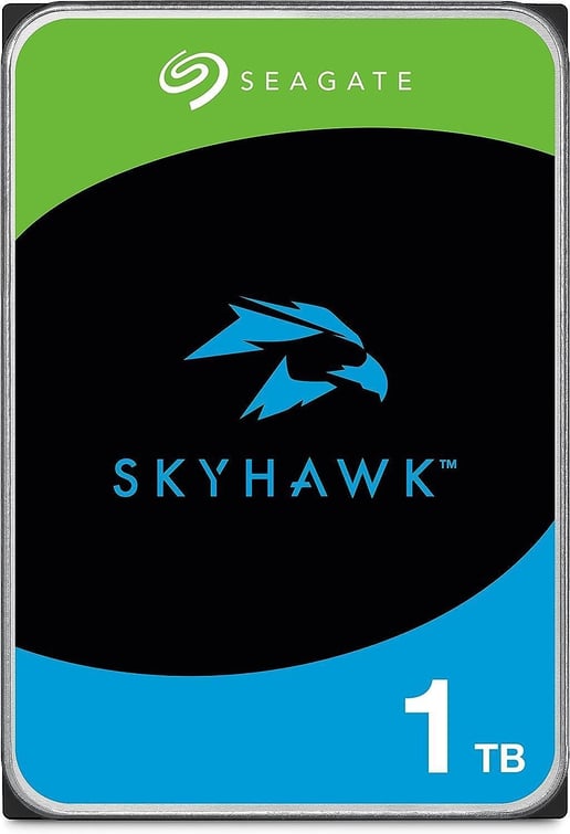 1TB Seagate SkyHawk 3.5" SATA III Hard Drive - 5400RPM, 256MB Cache