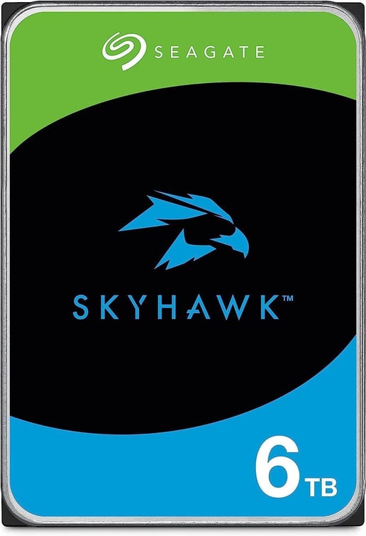 6TB Seagate SkyHawk 3.5" SATA III Hard Drive - 5400RPM, 256MB Cache